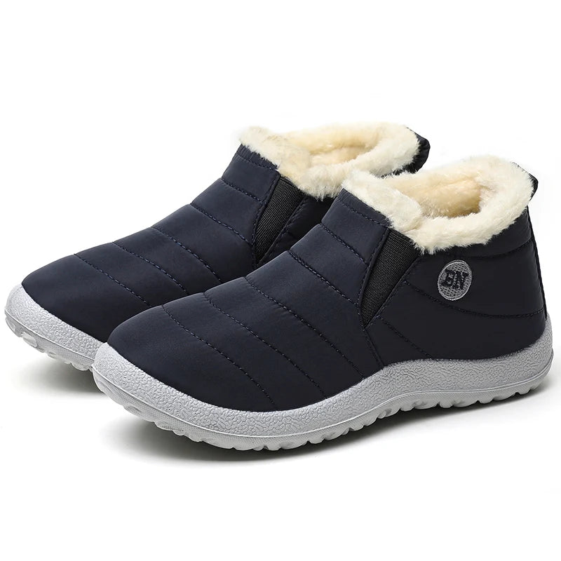 Women's comfortable snow boots with non-slip sole