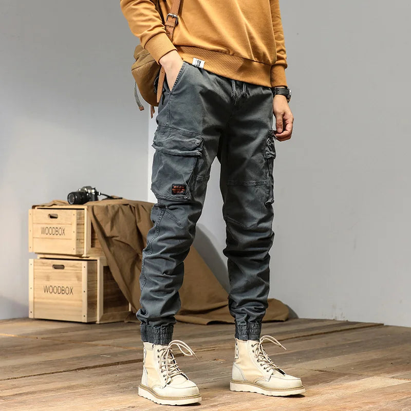 Men's casual cargo joggers