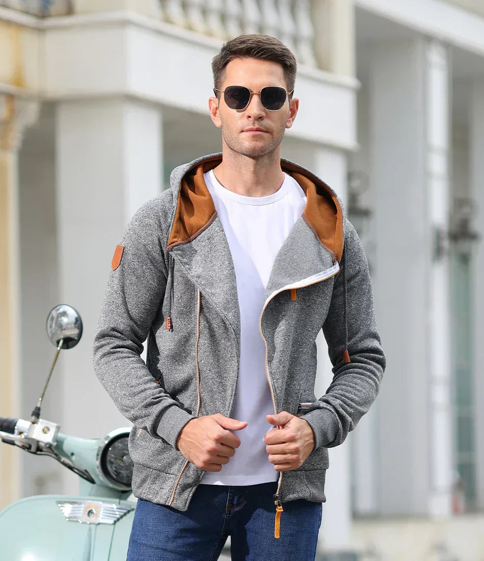 Eriks - men's modern hooded jacket