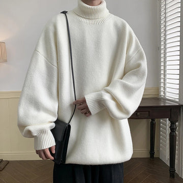 Men's oversized turtleneck sweater