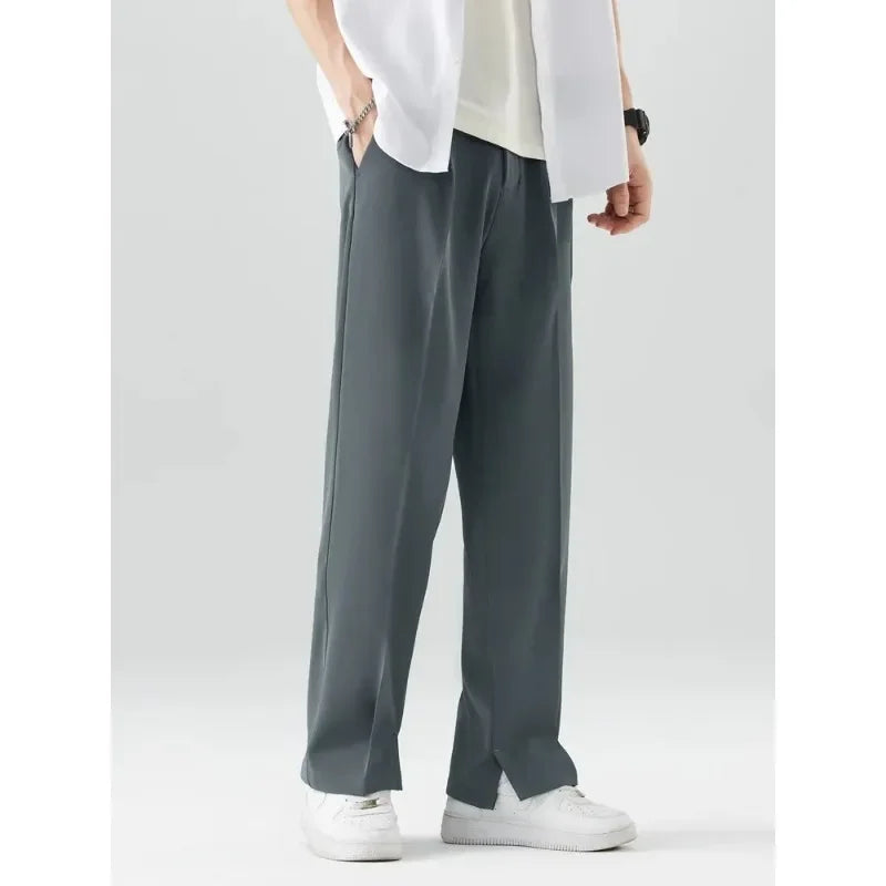 Men's wide leg loose trousers