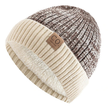 Lily Wool-Blend Snug Fit Beanie Cap | Marl Ribbed Cuff Cap