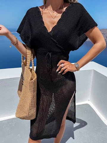 Women's Crochet Beach Cover-Up Dress