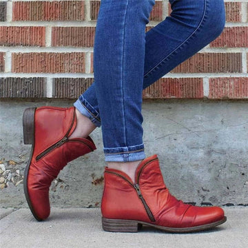 Women's zip-up ankle boots