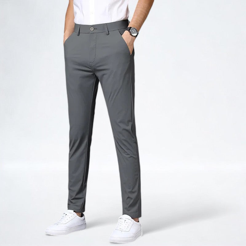 Men's slim fit casual pants for light business