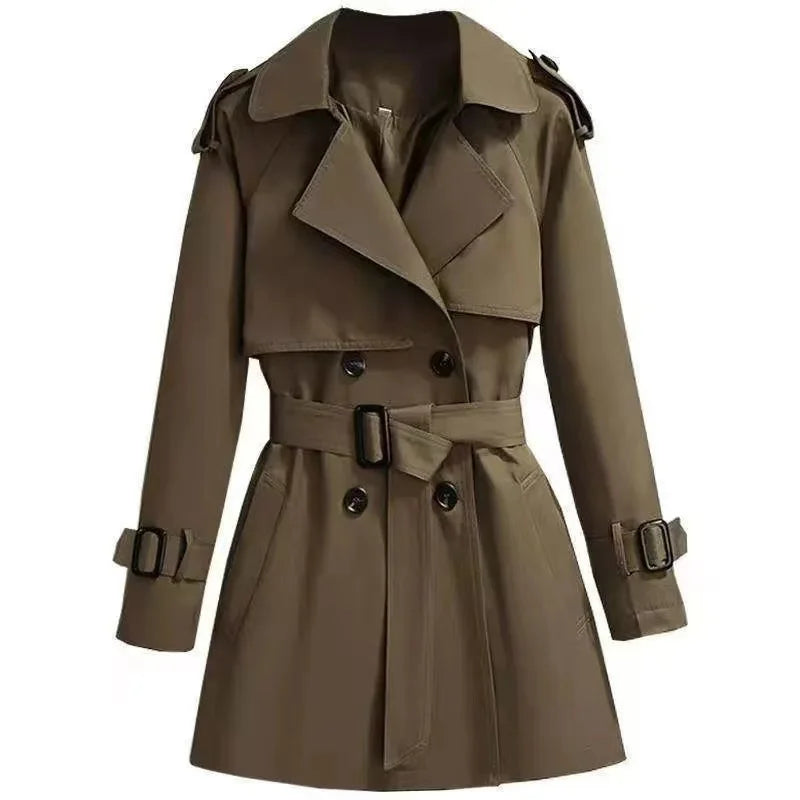 Vintage women's trench coat with belt