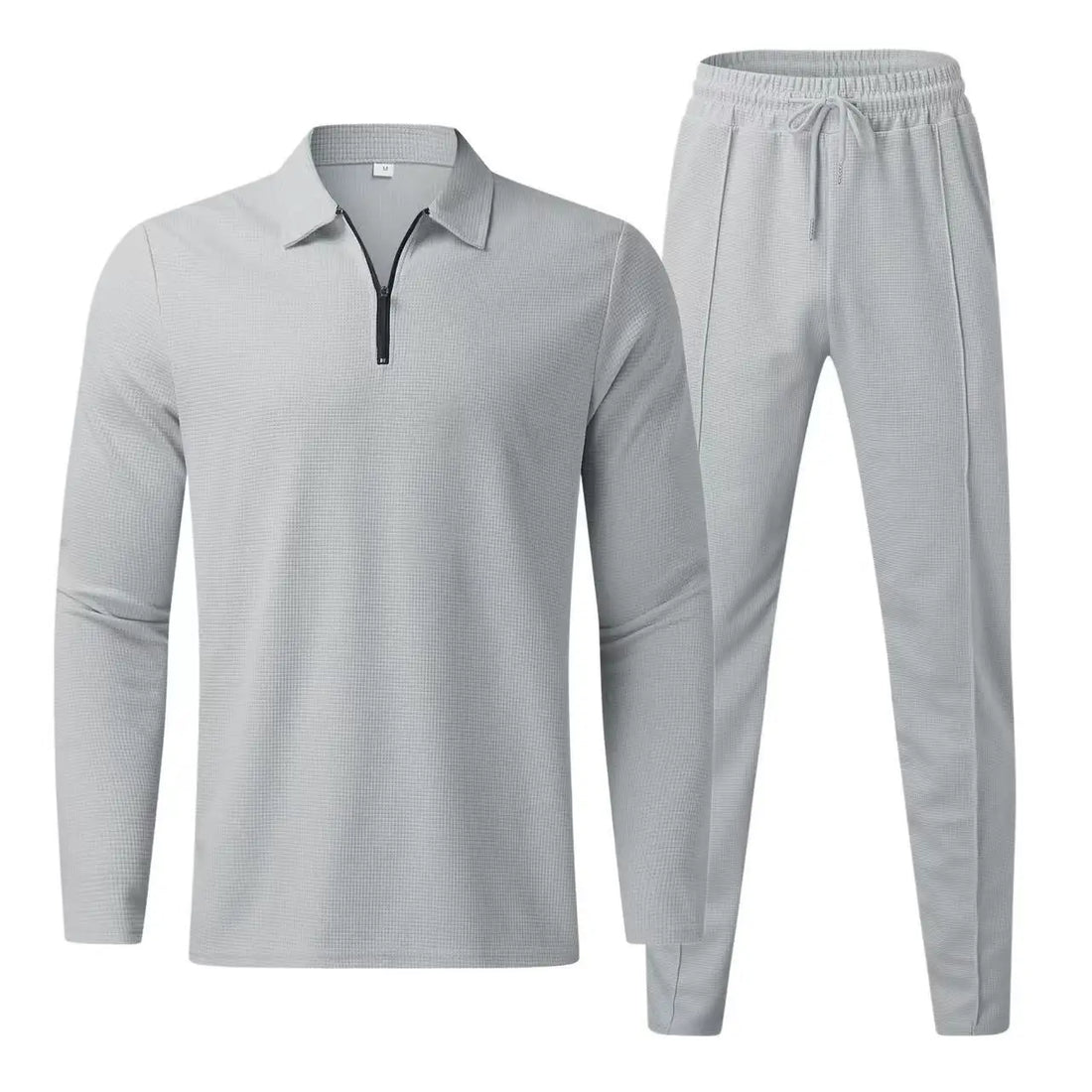 Men's polo long-sleeve trousers sports casual set