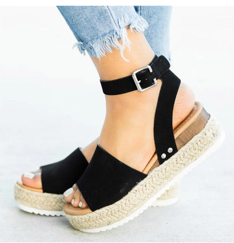 Krista - Ankle Wedge Sandals