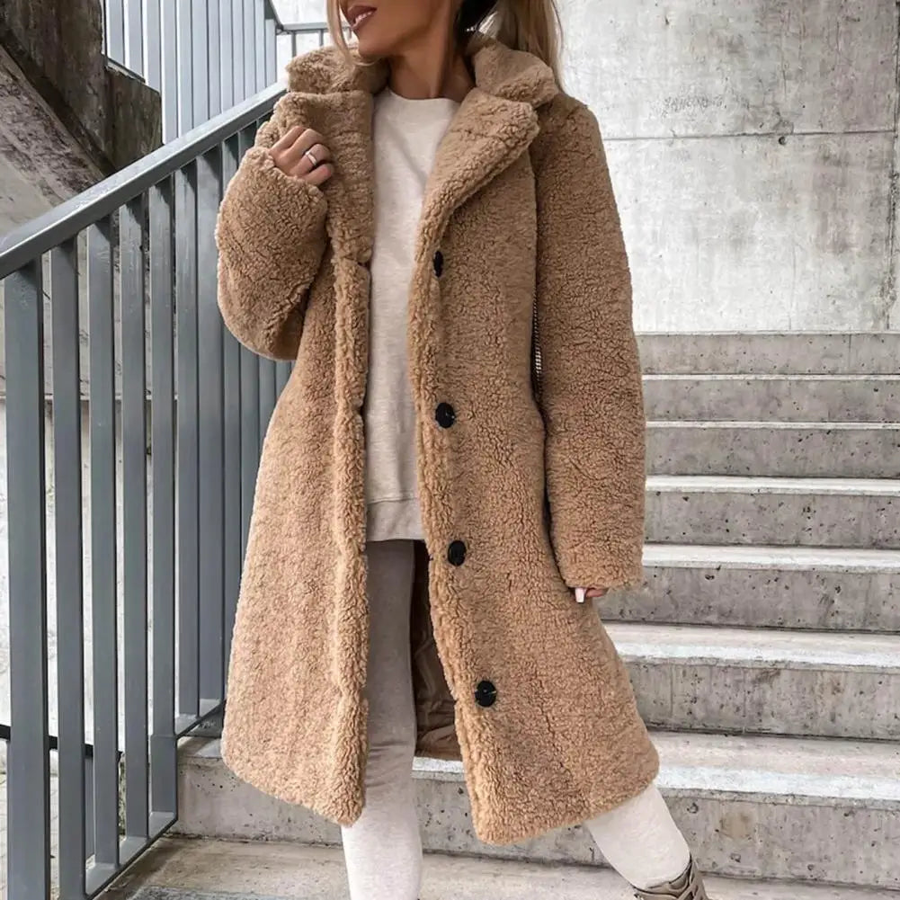 Women's cozy teddy coat for ultimate warmth