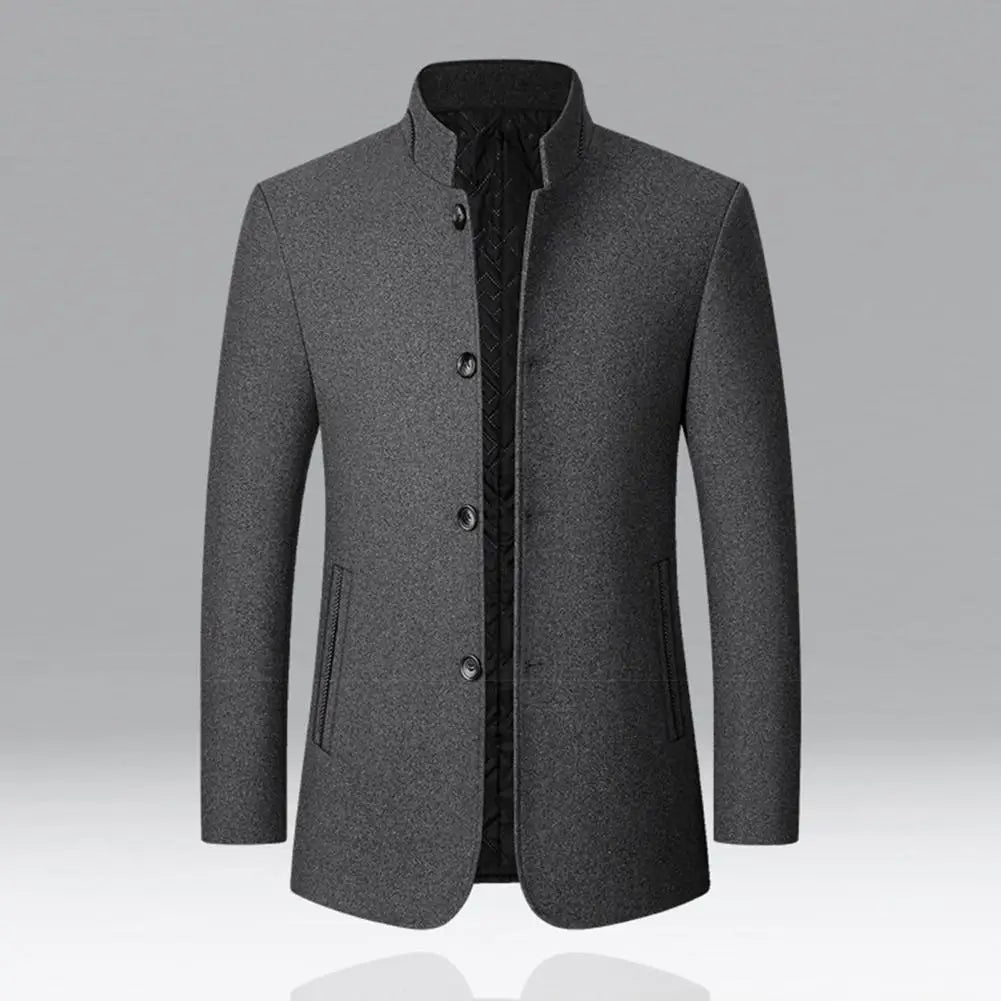 Men's mandarin collar jacket