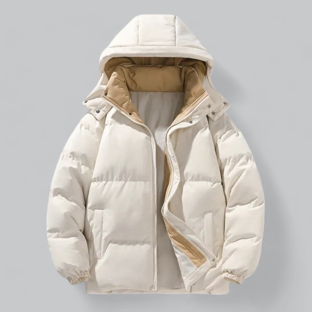 Men's lightweight hooded parka jacket