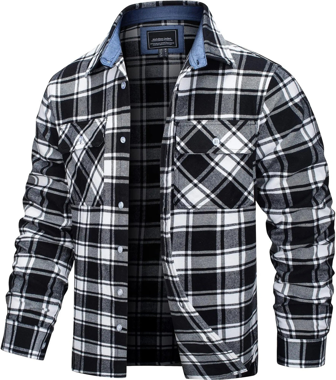 Men's flannel shirt jacket