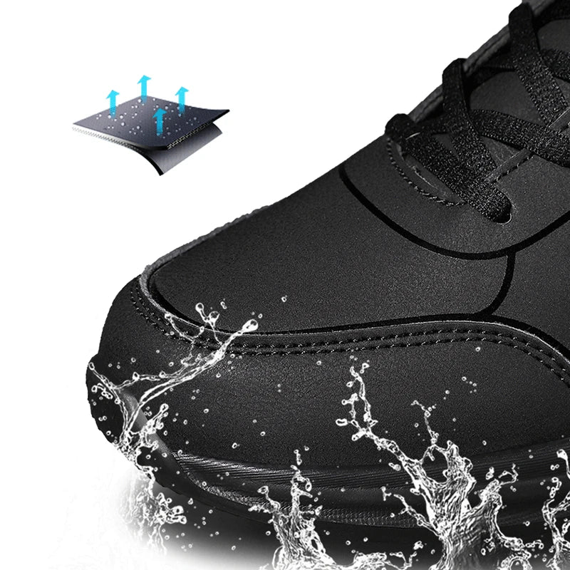 Stylish low-top waterproof athletic shoes for men