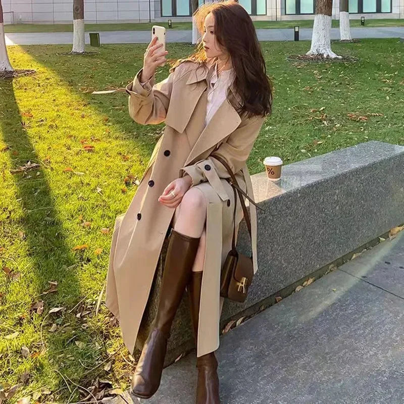 Women's  double breasted trench coat