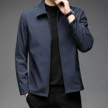 Stylish men's business suit jacket with breathable waterproof design