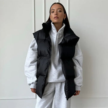 Women's urban puffer vest