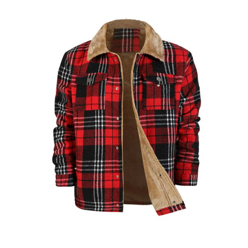 Men's plaid outdoor jacket