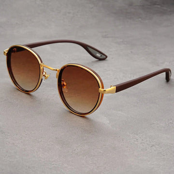 Carson Rift Retro Round Sunglasses