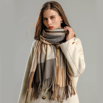 Willow | Wool Statement Wrap with Oversized Draping
