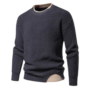 Men's waffle knit sweater