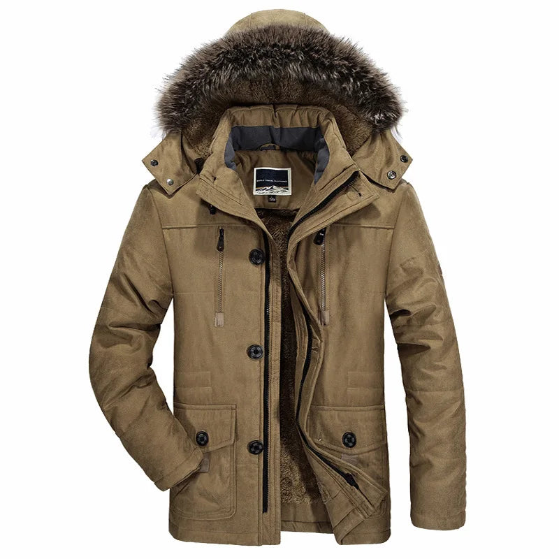 Men's warm hooded winter coat