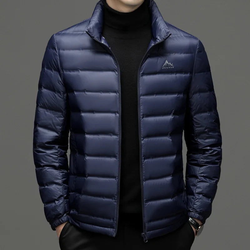 Men's stand collar down jacket