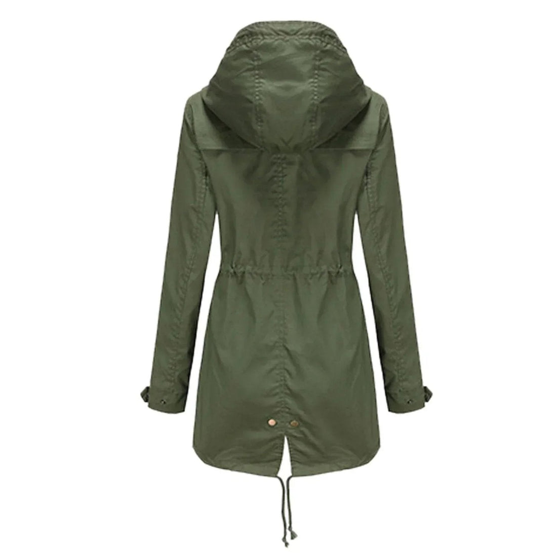 Chic women's hooded windbreaker jacket with pockets