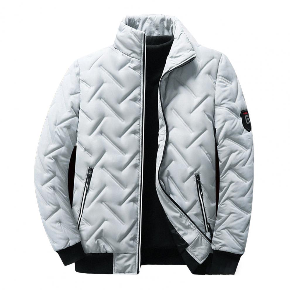 Theodore Quilted Jacket | Stand Collar Zipper Pockets Quilted Jacket