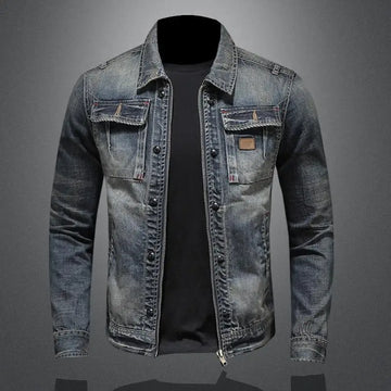 Men's rugged denim jacket for everyday wear