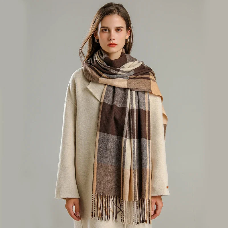 Willow | Wool Statement Wrap with Oversized Draping