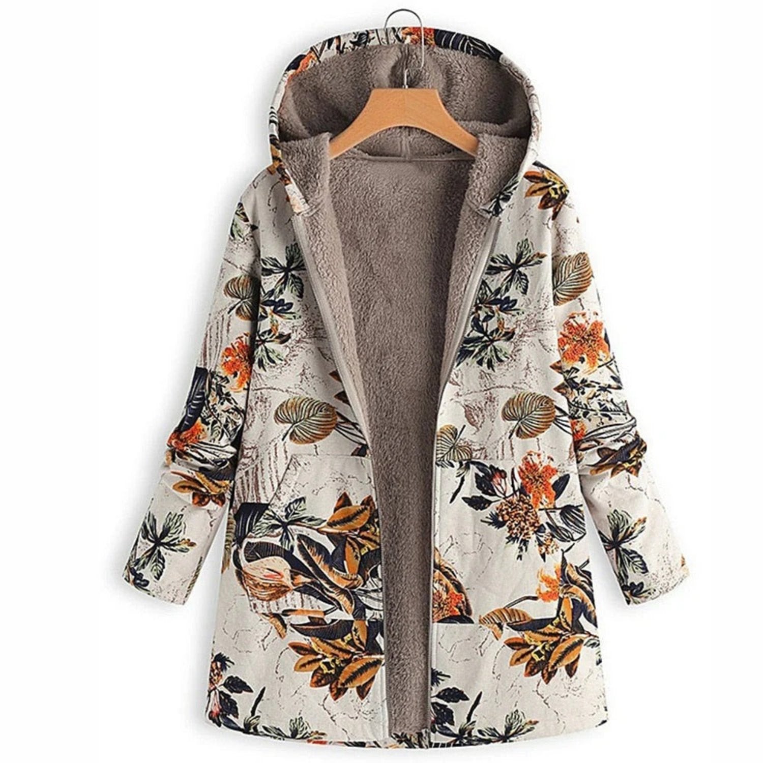 Stylish women’s ethnic retro casual hooded jacket