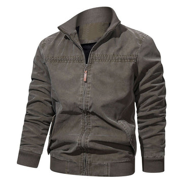 Men's casual  lightweight windbreaker zip-up bomber jacket