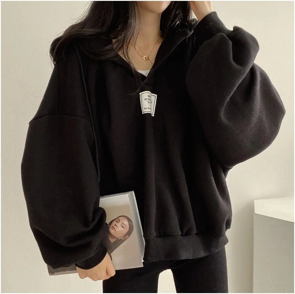 Women's oversized minimalist hoodie