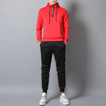 Men's hooded shirt and pants leisure set