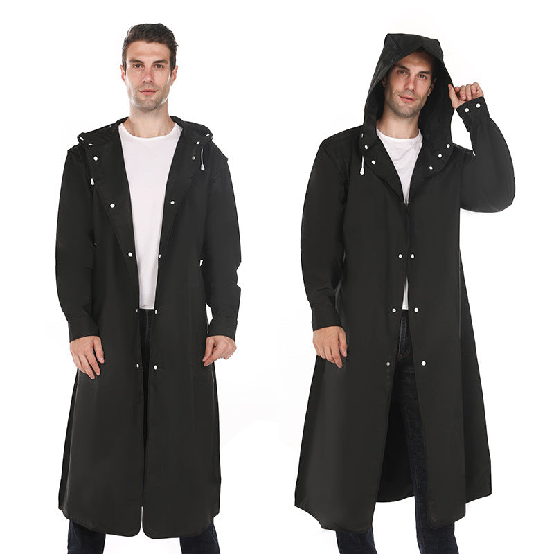 Men and women's hooded rain coat