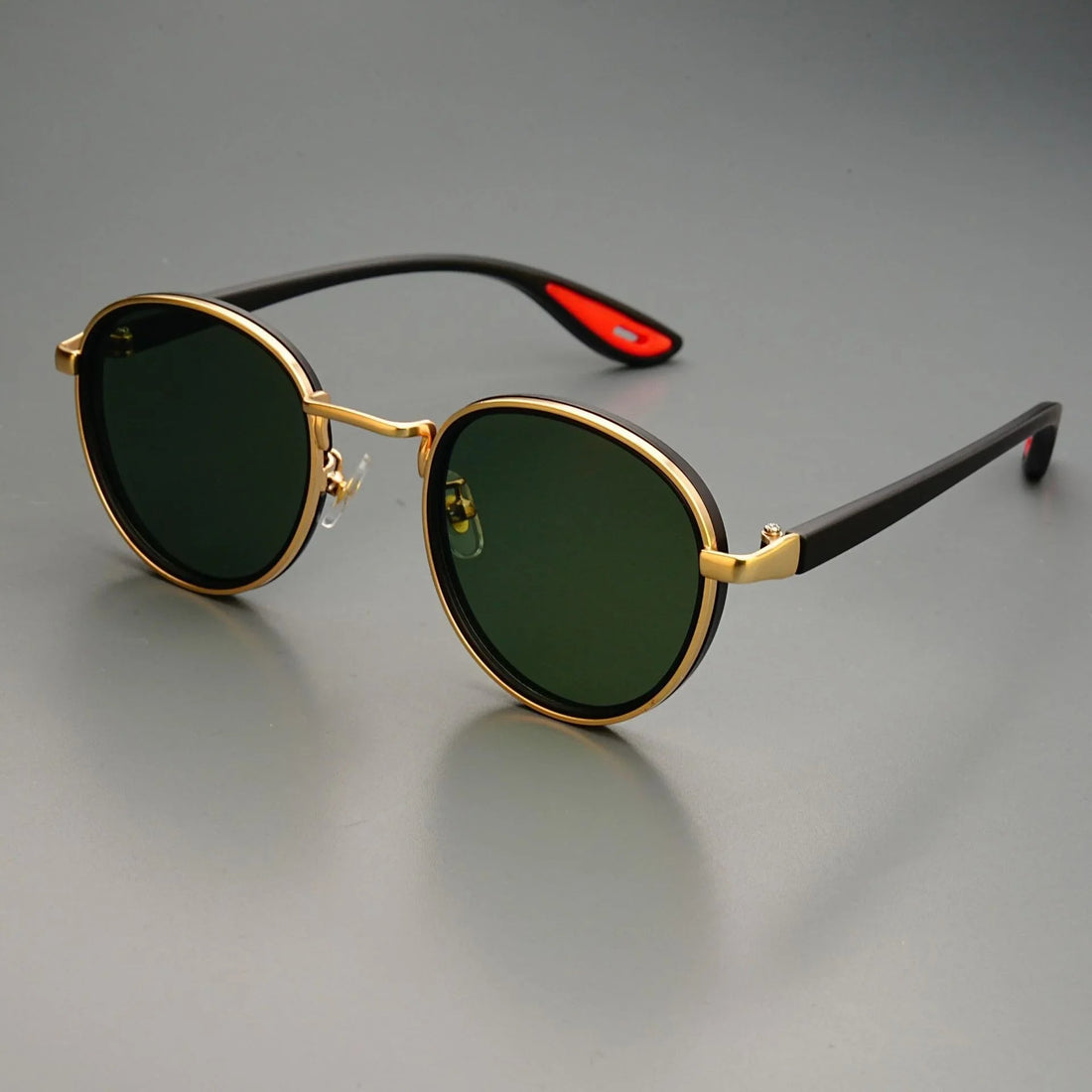 Carson Rift Retro Round Sunglasses