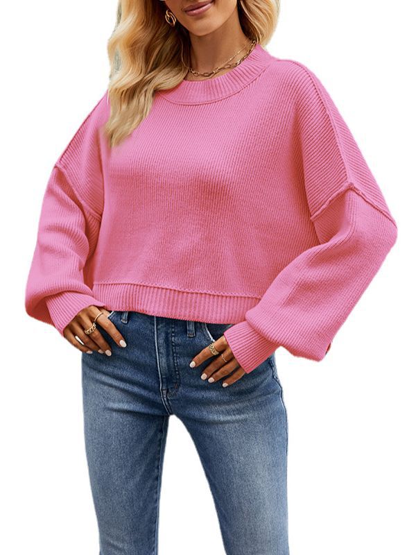 Mira -  round neck long sleeve sweater