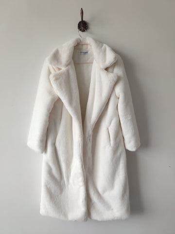 Women's soft long plush coat