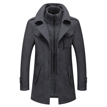 Dominik - men's double collar winter coat