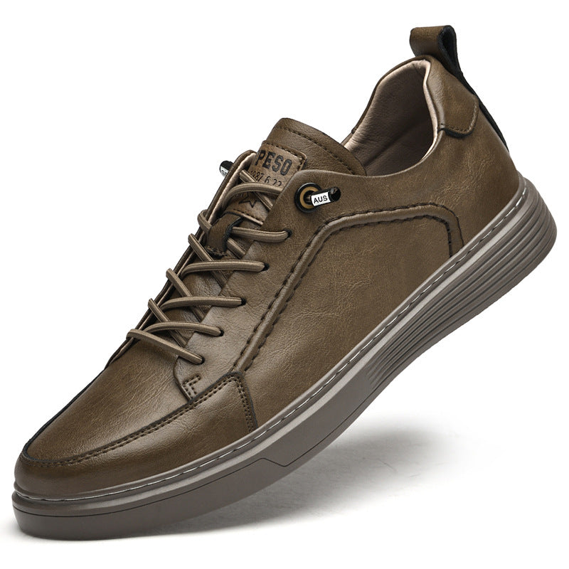 Men's retro low-top lace-free sneakers