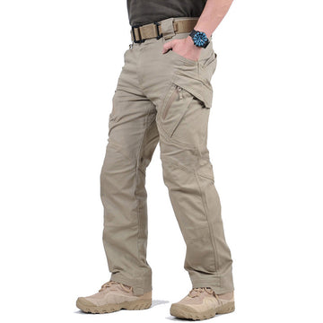 Men's outdoor multi-pocket waterproof wear-resistant pants