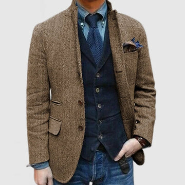 Men's long sleeve slim fit blazer