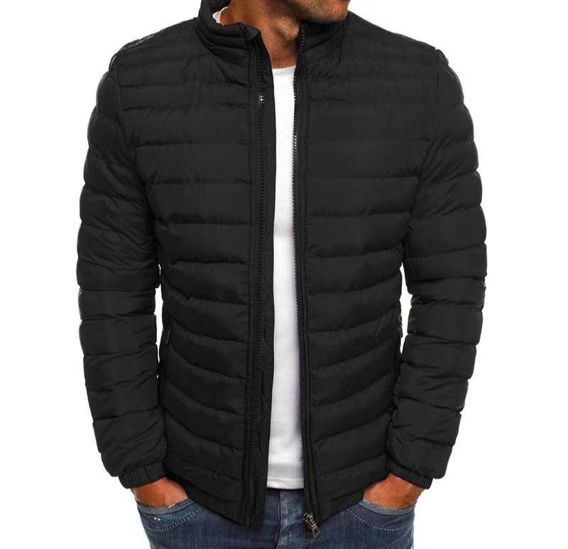 Men's stand collar quilted puffer jacket