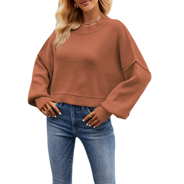 Mira -  round neck long sleeve sweater