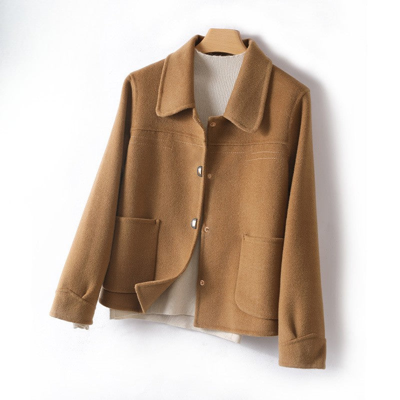 Lily Relaxed Fit Jacket | Collared Button Front Jacket
