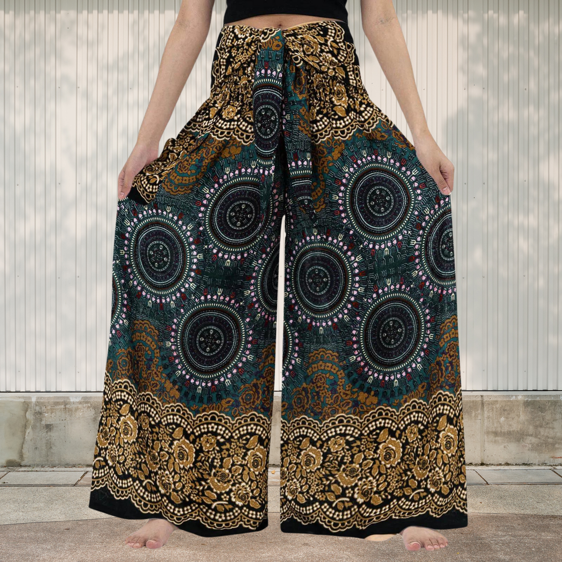 Women's wide leg hippie pants