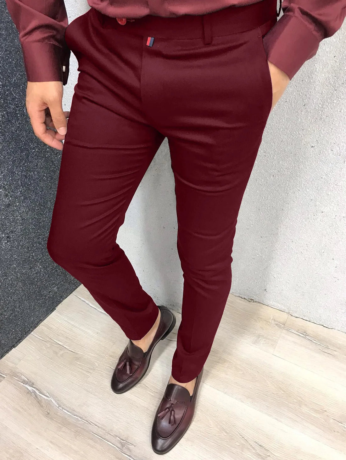 Men's slim-fit formal pants