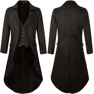 Men's gothic tailcoat jacket