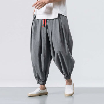 Men's stylish loose fit joggers with ankle cinch