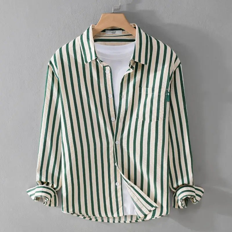 Striped Casual Shirt Made of Premium Quality Cotton